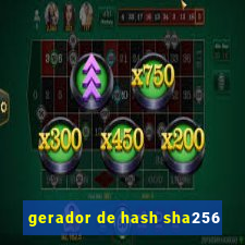 gerador de hash sha256